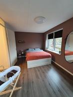 Ikea Brimnes bed 160x200 met lattenbodem en matras, Ophalen, Wit, Tweepersoons, 160 cm