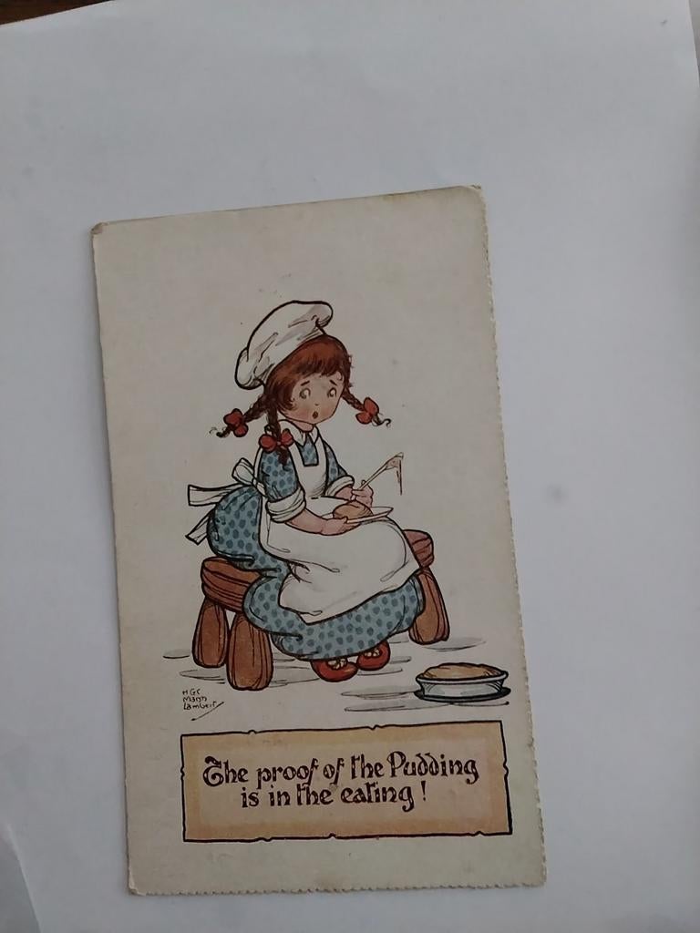 GRACE LAMBERT/ the proof of the pudding is in the eating, Verzamelen, Ophalen of Verzenden, Voor 1920, Sterren en Beroemdheden