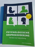 Psychologische Gespreksvoering - Lang en van der Molen, Ophalen of Verzenden, Zo goed als nieuw, Klinische psychologie, G. Lang en H.T. van der Molen