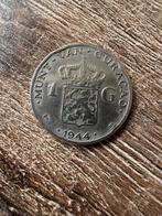 Twee Zilveren Guldens Wilhelmina Curaçao, Postzegels en Munten, Munten | Nederland, 1 gulden, Zilver, Ophalen of Verzenden, Koningin Wilhelmina