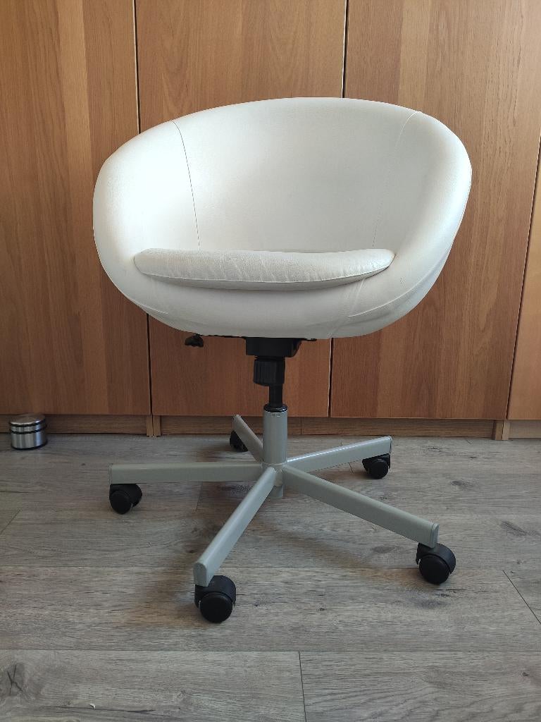 Bureaustoel, Ophalen, Gebruikt, Wit, Bureaustoel