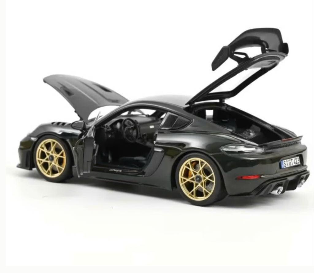 Porsche Cayman GT4 RS Weissach Groen 2023 1/18 NOREV 187250, Hobby en Vrije tijd, Modelauto's | 1:18, Verzenden, Nieuw, Auto, Norev