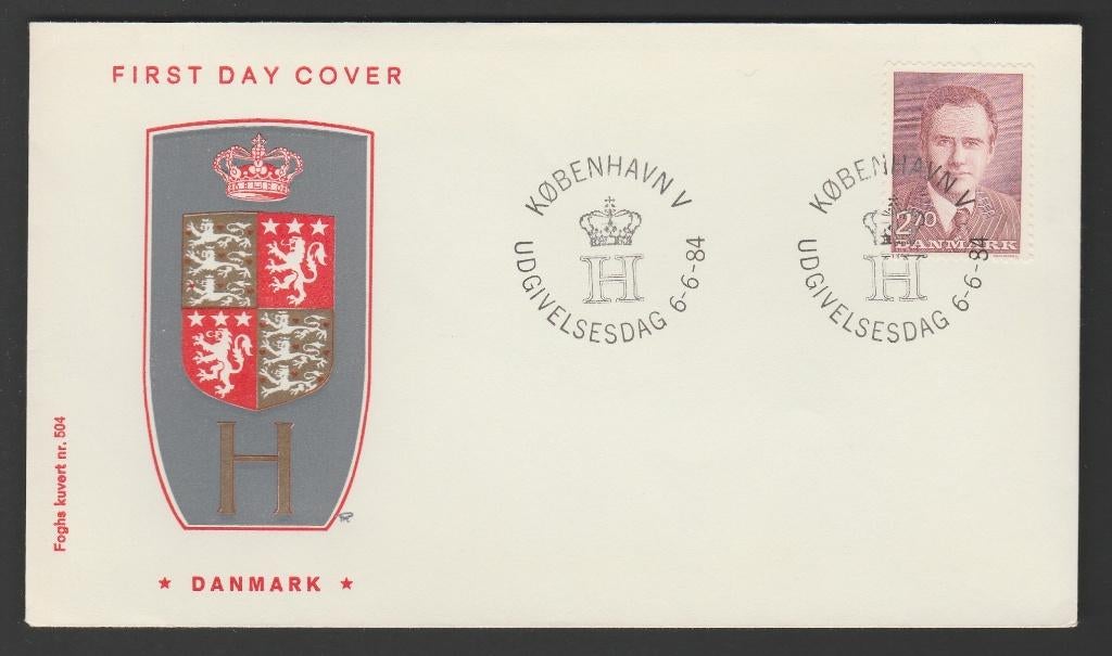 Denemarken - FDC Michelnr 809 - prins Hendrik 50 jaar, Postzegels en Munten, Verzenden, Denemarken, Postfris