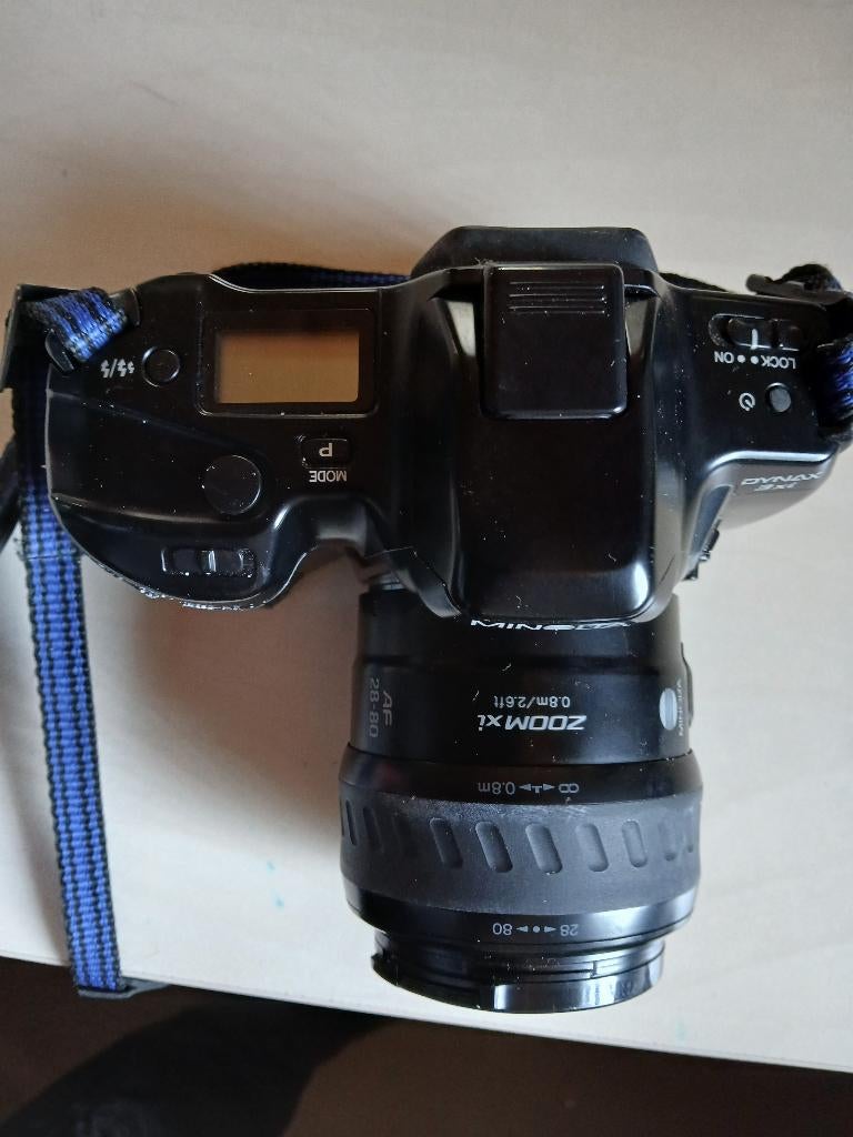 Minolta analoge camera met groothoeklens, Ophalen, Gebruikt, Spiegelreflex, Minolta