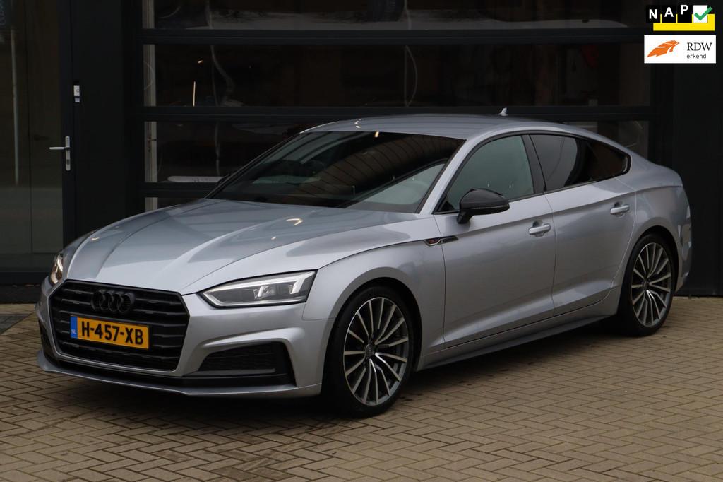 Audi A5 Sportback 35 TFSI Sport S-line black edition | NAP |, Gebruikt, Euro 6, 4 cilinders, Leder en Stof