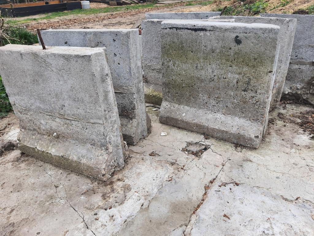Betonblokken, gratis af te halen!, Ophalen, Gebruikt