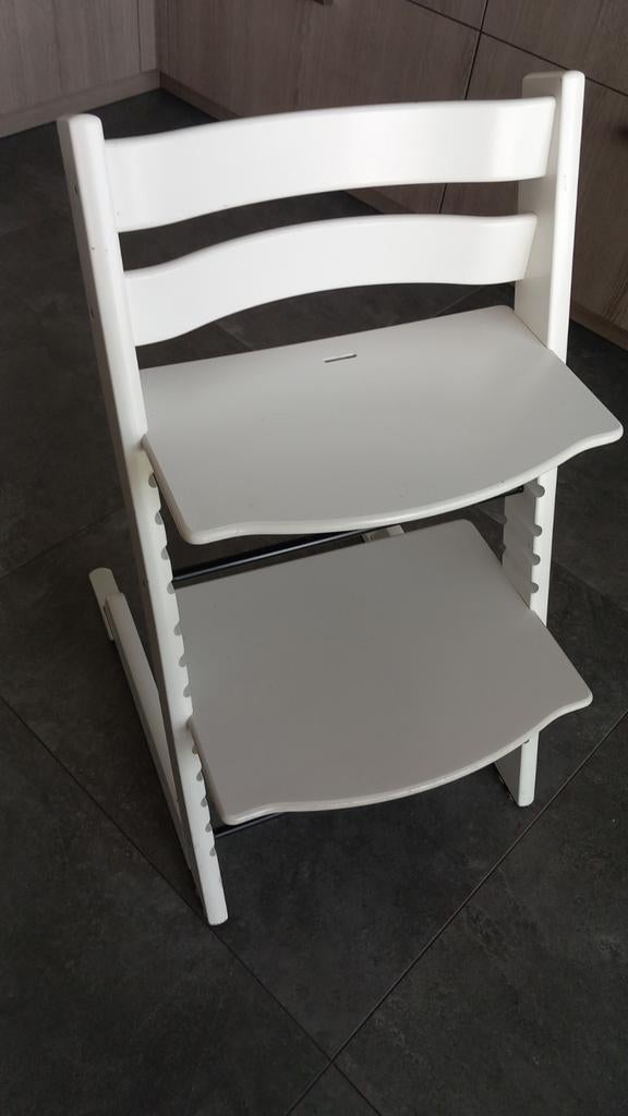 Witte Stokke Tripp Trapp stoel, Ophalen, Gebruikt, Meegroeistoel