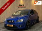 Ford Focus 2.5 ST 225pk APK-2027 RECARO LEDER STOELVW NAVI, Gebruikt, Zwart, Blauw, Handgeschakeld