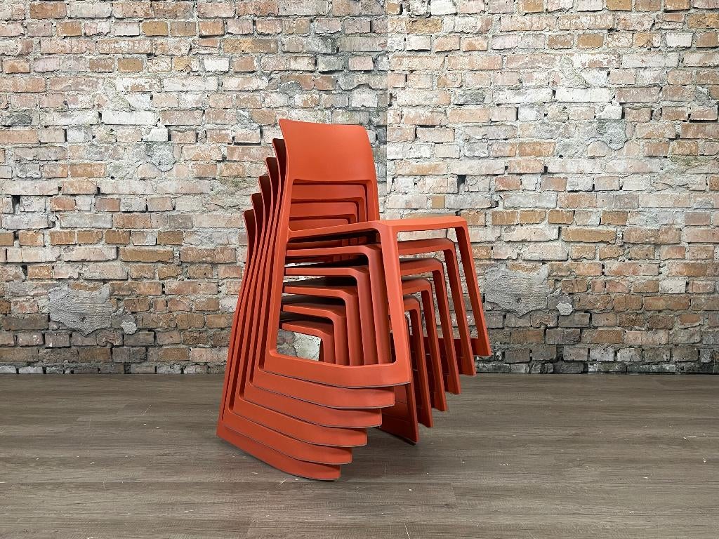 Vitra Tip Ton | Set van 6 | Oranje bij TheReSales, Ophalen, Kunststof, Overige kleuren, Dsesign