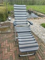 2 Crespo standenstoelen met voetenbank, Ophalen of Verzenden, Gebruikt, Campingstoel