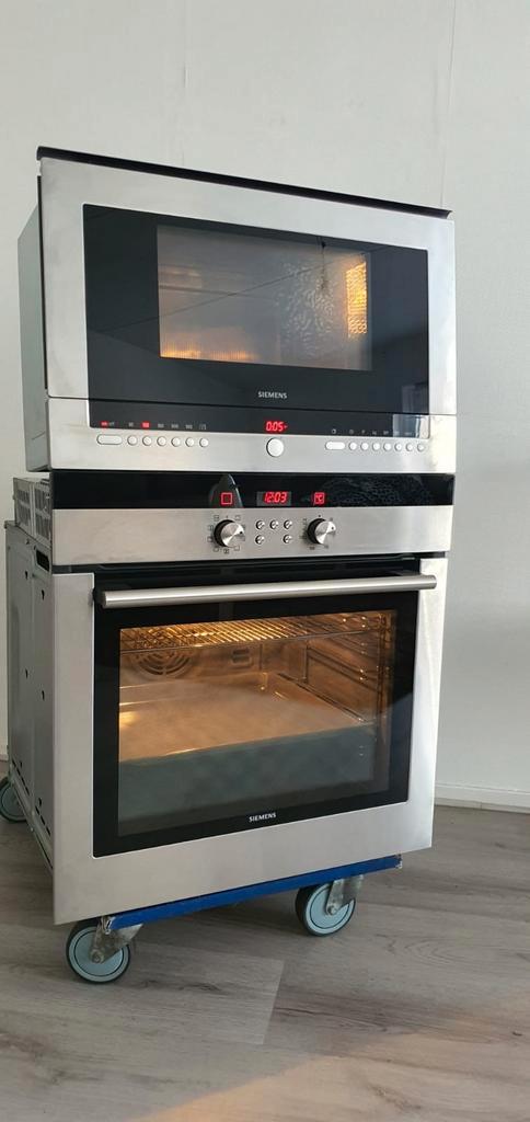 Inbouw oven en magnetron set - Werkt perfect!, Witgoed en Apparatuur, Magnetrons, Zo goed als nieuw, Inbouw, Magnetron, 60 cm of meer