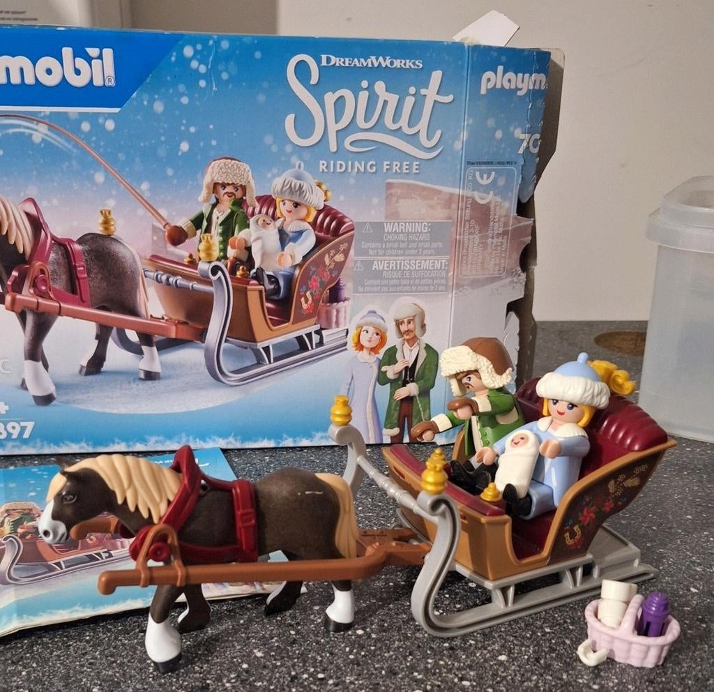 Playmobil Spirit slee, Ophalen, Zo goed als nieuw, Complete set