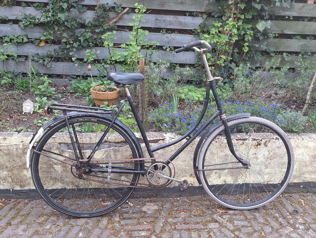 Omafiets 28 inch. Rechte wielen, 56 cm of meer, Ophalen, Gebruikt