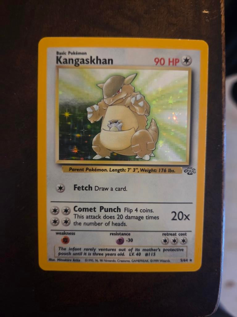 Pokemon Kangaskhan Jungle, Hobby en Vrije tijd, Verzamelkaartspellen | Pokémon, Ophalen of Verzenden, Nieuw, Losse kaart
