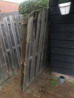 Schutting (2st) en palen (9st) hardhout, Ophalen, Minder dan 3 meter, Hout, 1 tot 2 meter