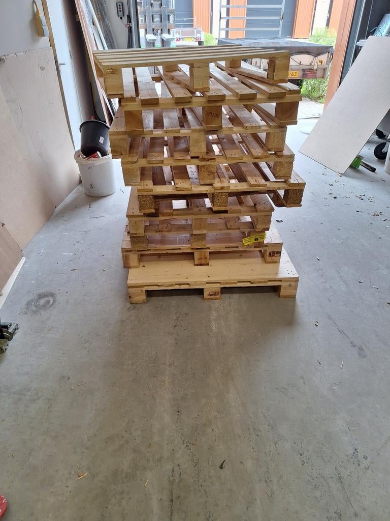 Gratis droge brandhout pallets, Tuin en Terras, Haardhout, Minder dan 3 m³, Ophalen of Verzenden, Overige houtsoorten, Blokken