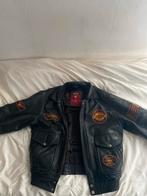 Vintage Rednick leren jas - Maat S, Ophalen, Gedragen, Maat 46 (S) of kleiner, Zwart