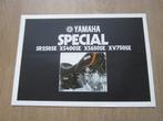 Yamaha SR 250 SE XS 400 SE XS 650 SE XV 750 SE folder 1981, Ophalen of Verzenden, Yamaha