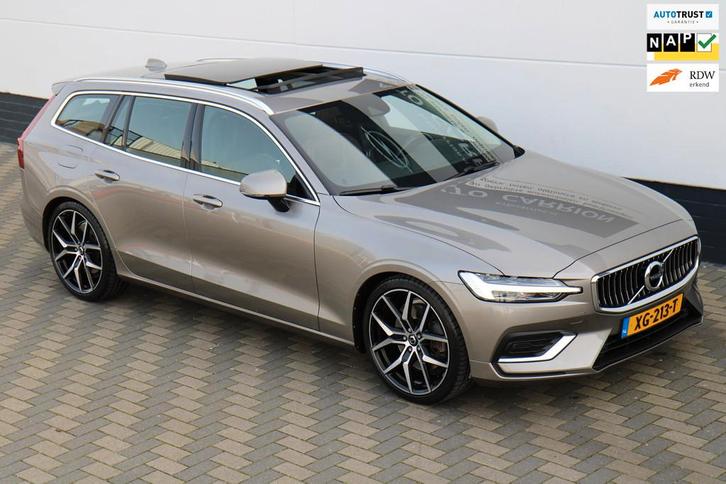 Volvo V60 2.0 T5 Inscription Pano Trekhaak Carplay HUD NAP!, Auto's, Volvo, Bedrijf, Te koop, V60, ABS, Achteruitrijcamera, Airbags