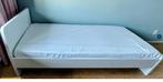 wit bed 90x200 incl. lattenbodem en schuimstofmatras, Huis en Inrichting, Ophalen, Gebruikt, 90 cm, Eenpersoons