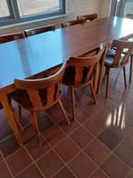 Kantine / cafe tafels 4 stuks, Ophalen, Gebruikt, Bruin, Minder dan 10 m²