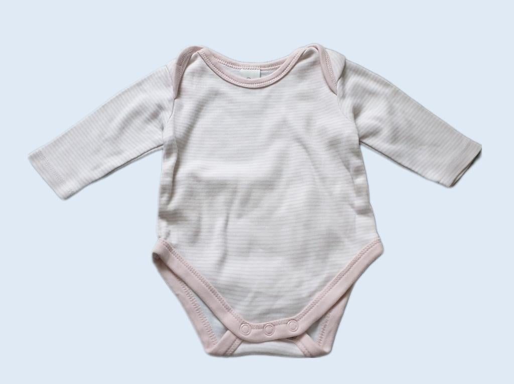 BABYCLUB roze romper witte strepen maat 56 ~ TH2096, Kinderen en Baby's, Babykleding | Maat 56, Nacht- of Onderkleding, Meisje