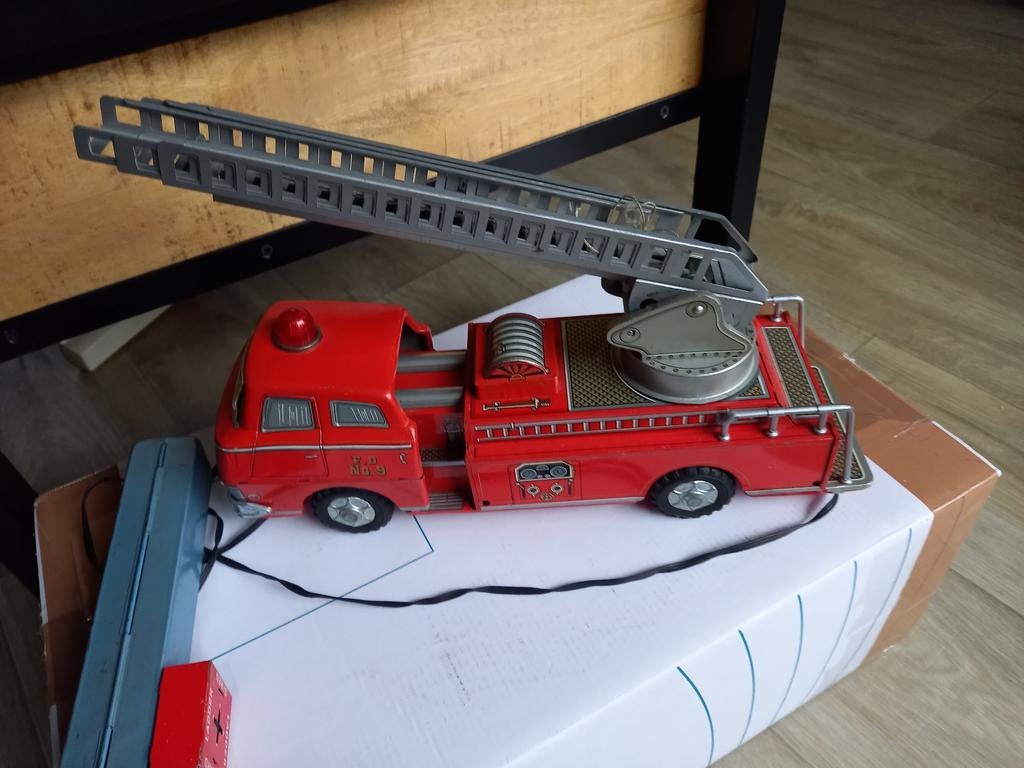 Vintage Brandweerauto Jaren '70 - Modern Toys Japan, Ophalen of Verzenden