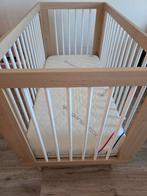 Ledikant Mamaloes 60x120 cm (incl. Matras), Ophalen, Gebruikt, Rechthoekig, In hoogte verstelbaar