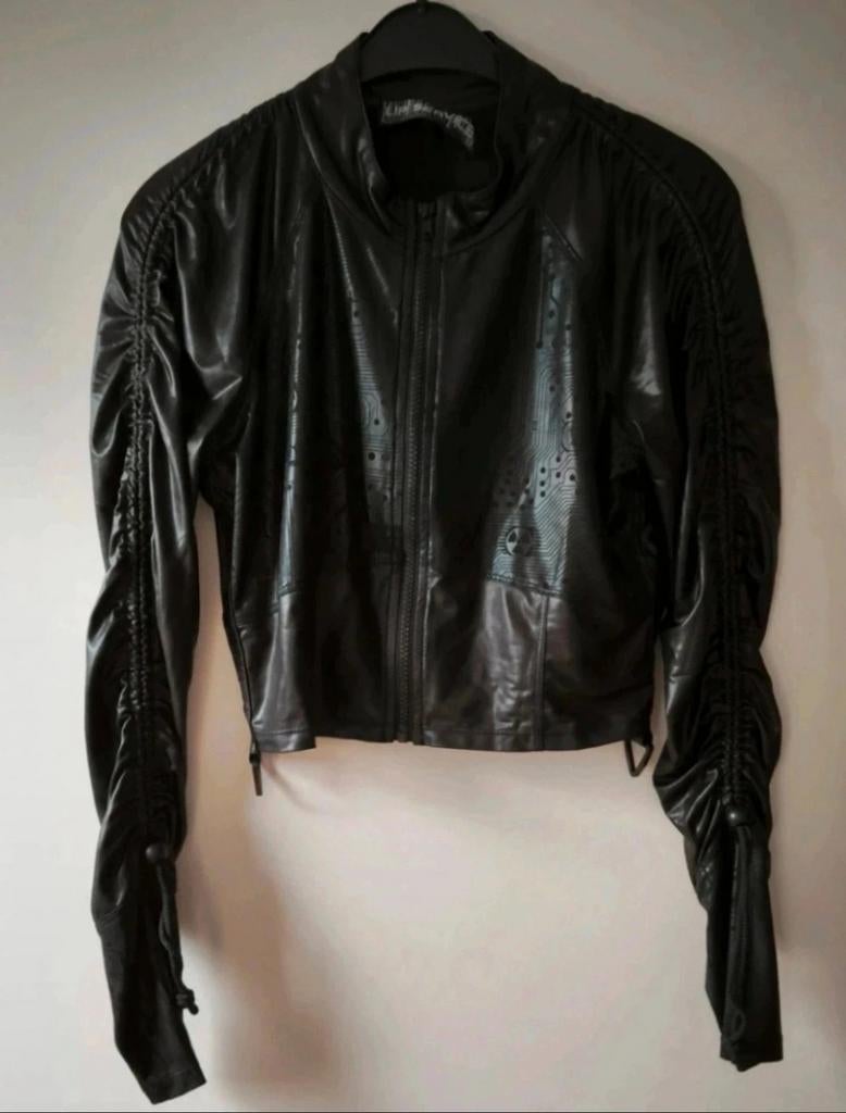 Lip Service - Circuit City - Size L - Cyber - Gothic - Goth, Lip Service, Zwart, Maat 42/44 (L), Ophalen of Verzenden