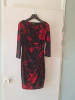 Ralph Lauren jurk maat 38 - zwart met rode bloemen, Maat 38/40 (M), Zwart, Ophalen of Verzenden, Zo goed als nieuw
