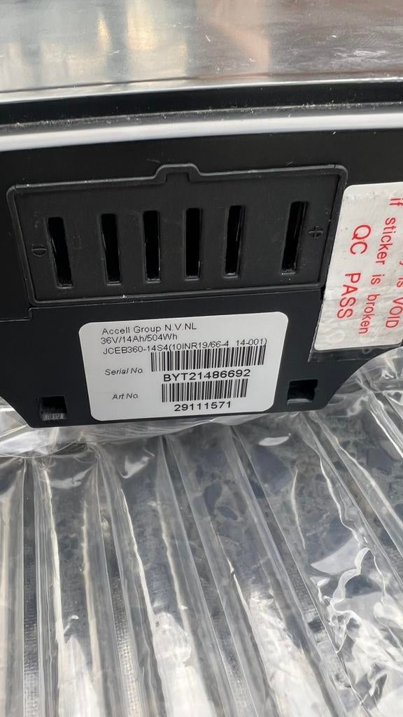 Fiets Batterij met lader va batavus en sparta p/n 29111571., Ophalen, Gebruikt