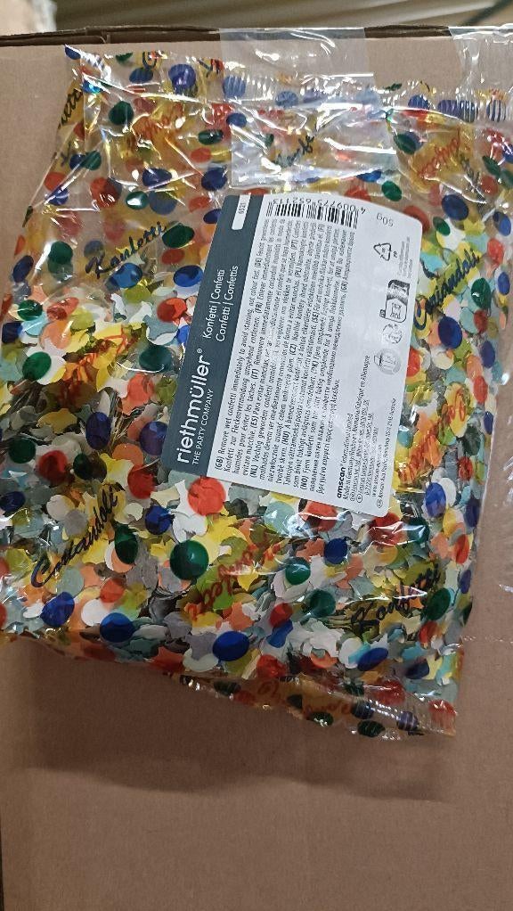 Partijhandel Carnaval Feest Confetti 50gr - Partij 80 zakjes, Versiering, ., Nieuw, Ophalen of Verzenden