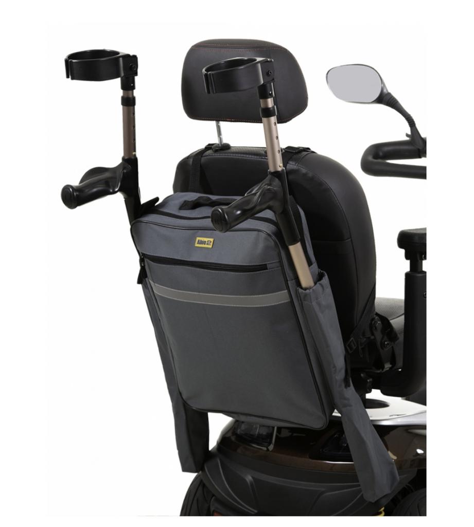 Scootmobieltas/rolstoeltas met kruk/stokhouders, Ophalen, Zo goed als nieuw