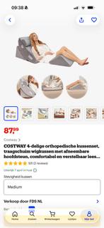 Costway 4-delige orthopedische kussenset, Overige maten, Ophalen of Verzenden, Zo goed als nieuw, Kussen