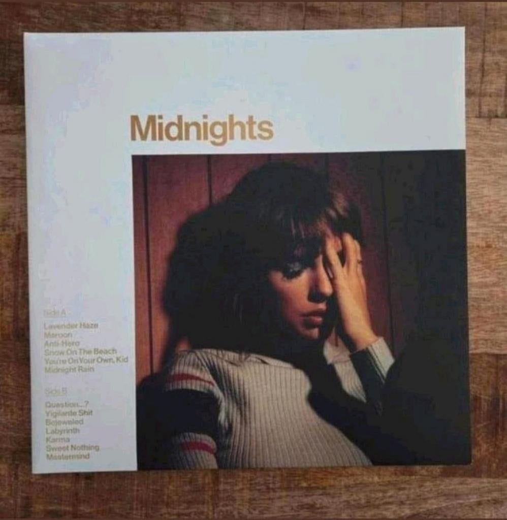 Lp taylor swift midnights mahogany, Cd's en Dvd's, Vinyl | Pop, Ophalen of Verzenden, Zo goed als nieuw, 12 inch