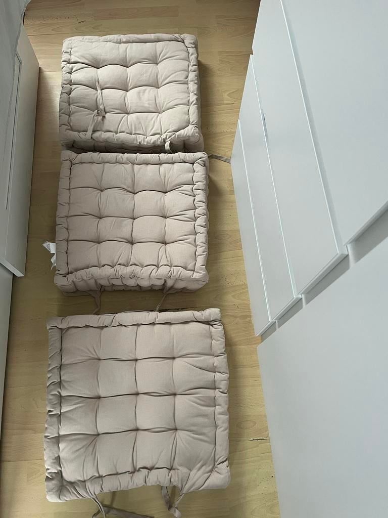 Grondmatras van gerecycled katoen - OEKO-TEX Standard 100, Ophalen, Zo goed als nieuw, Beige, Rechthoekig