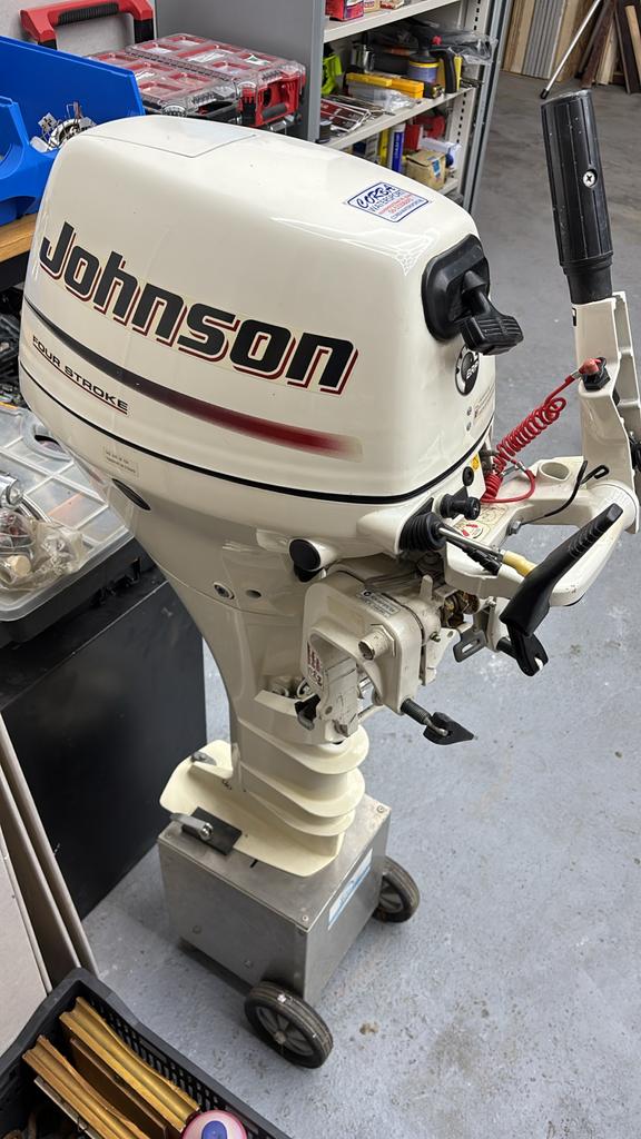 Johnson 15 pk 4-takt buitenboordmotor (2005), 10 tot 30 pk, Gebruikt, Viertaktmotor, Ophalen of Verzenden