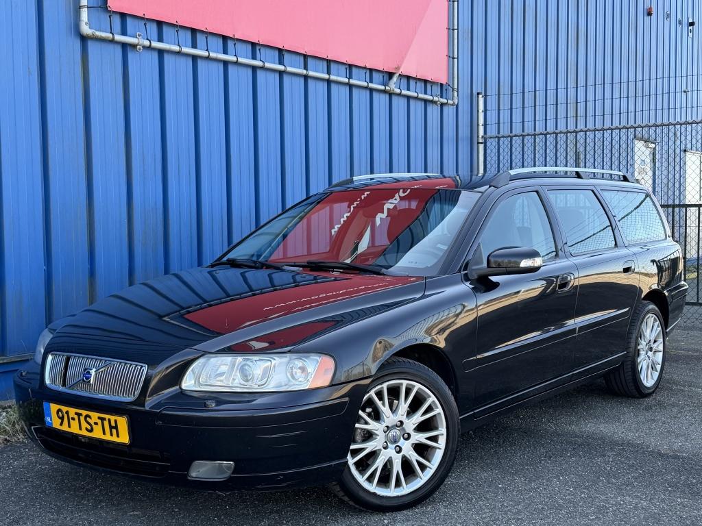 Volvo V70 2.4 170PK / *NAP* / Sport Edit / 2007 / Cruise / A, Auto's, Zwart, Zwart, 1470 kg, 170 pk