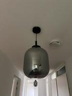 2x glazen zwarte hanglamp pegasi kwantum, Ophalen, Zo goed als nieuw, Glas, Minder dan 50 cm