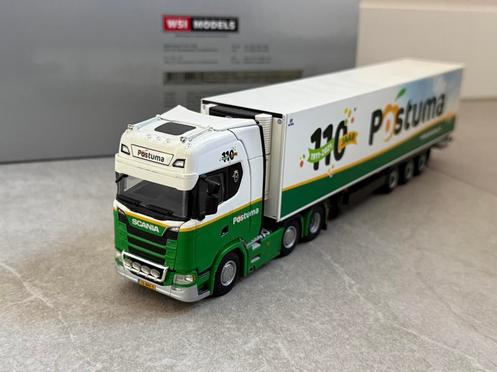 WSI Scania S Postuma, Hobby en Vrije tijd, Modelauto's | 1:50, Ophalen of Verzenden, Nieuw, Bus of Vrachtwagen, Wsi