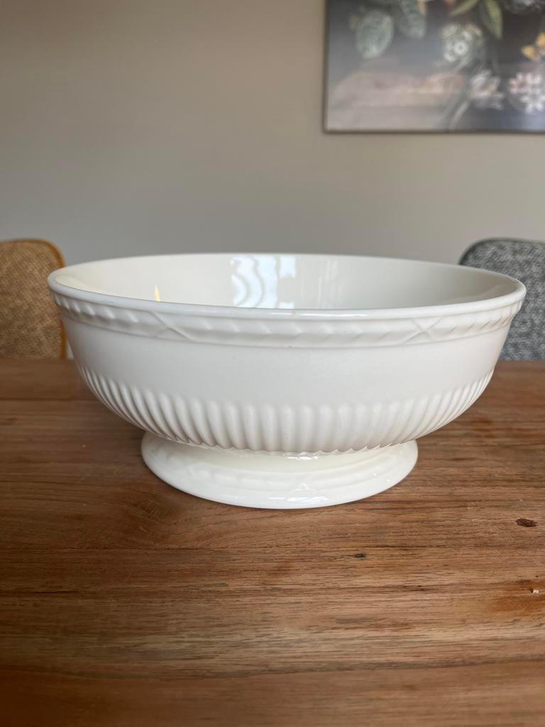 Royal Creamware Recamier Schaal - Zo goed als nieuw, Porselein of Keramiek, Schaal, Rond, Ophalen of Verzenden