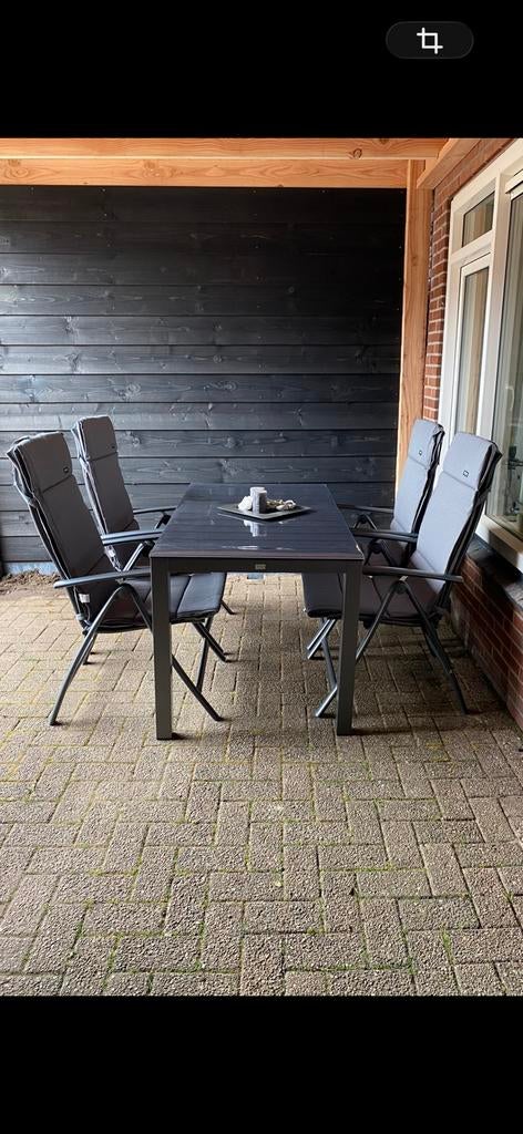 Tuinset aluminium, Ophalen, Zo goed als nieuw, Aluminium