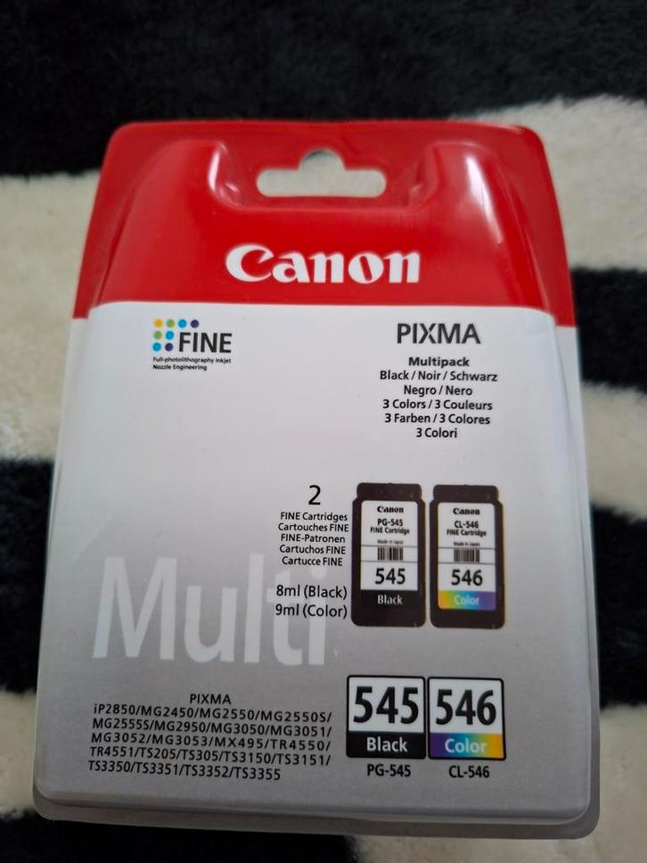 Canon Pixma PG-545/CL-546 Multipack - Nieuw, Computers en Software, Printerbenodigdheden, Nieuw, Cartridge, Ophalen of Verzenden