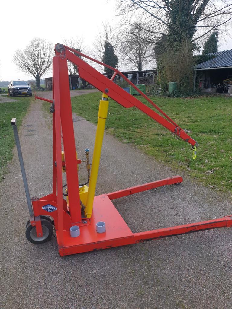 Zware motorhefbok tweetraps handbediening  3 ton, Ophalen of Verzenden