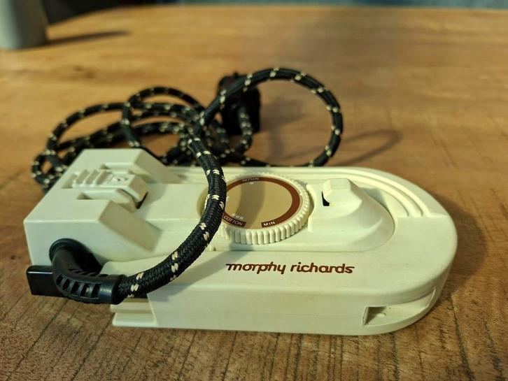 Vintage Morphy Richards Reisstrijkijzer - Com., Witgoed en Apparatuur, Strijkijzers en Strijkplanken, Gebruikt, Strijkijzer met snoer