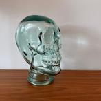 Glazen hoofd, schedel, skelet, skull, vintage, jaren 70/80, Ophalen of Verzenden