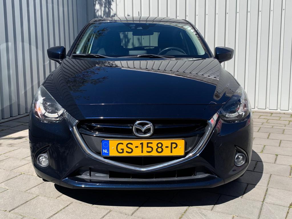Mazda 2 1.5 Skyactiv-G GT-M|Navigatie|Climate Control|, Auto's, Mazda, Voorwielaandrijving, Stof, Gebruikt, Blauw