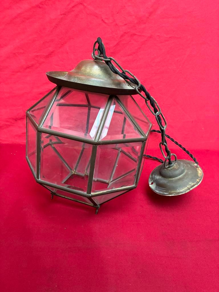Antiek art deco, amsterdams school lamp uit 1920, Antiek en Kunst, Antiek | Lampen, Ophalen of Verzenden