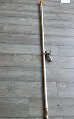 Vlaggenstok met houder balkon 2 meter lang, Ophalen, Gebruikt