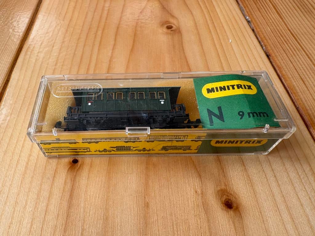 Modeltrientje minitrix 9 mm 2306, Gelijkstroom, Trix, Rails, Ophalen of Verzenden